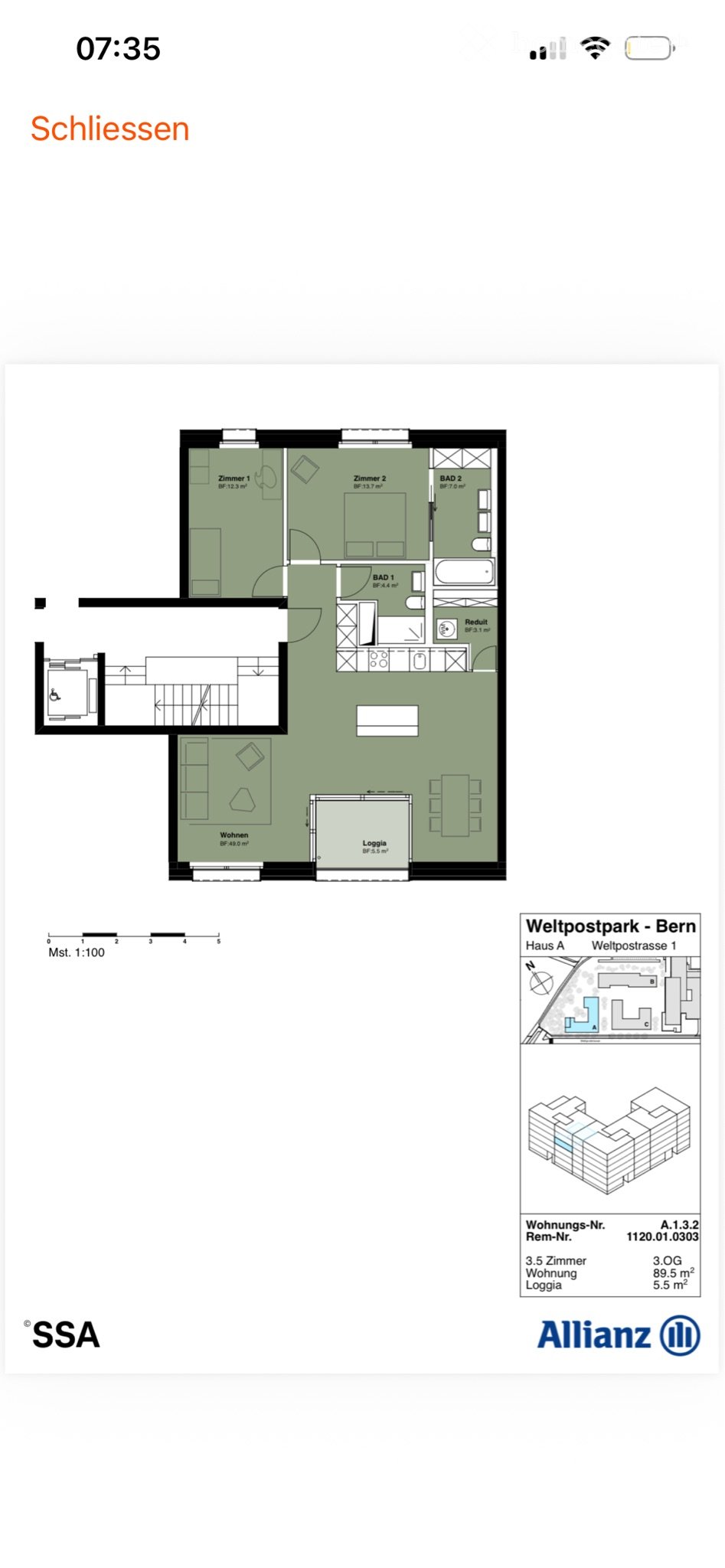 Appartement de 3 pièces, photo 2 sur 5