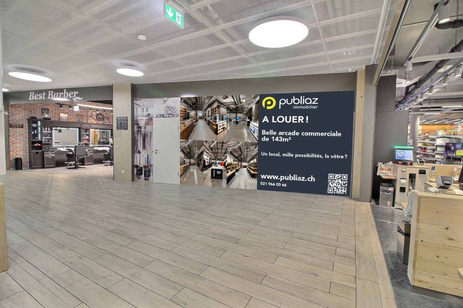 143m² shopping centre