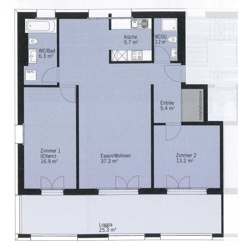 Appartement de 3 ½ pièces