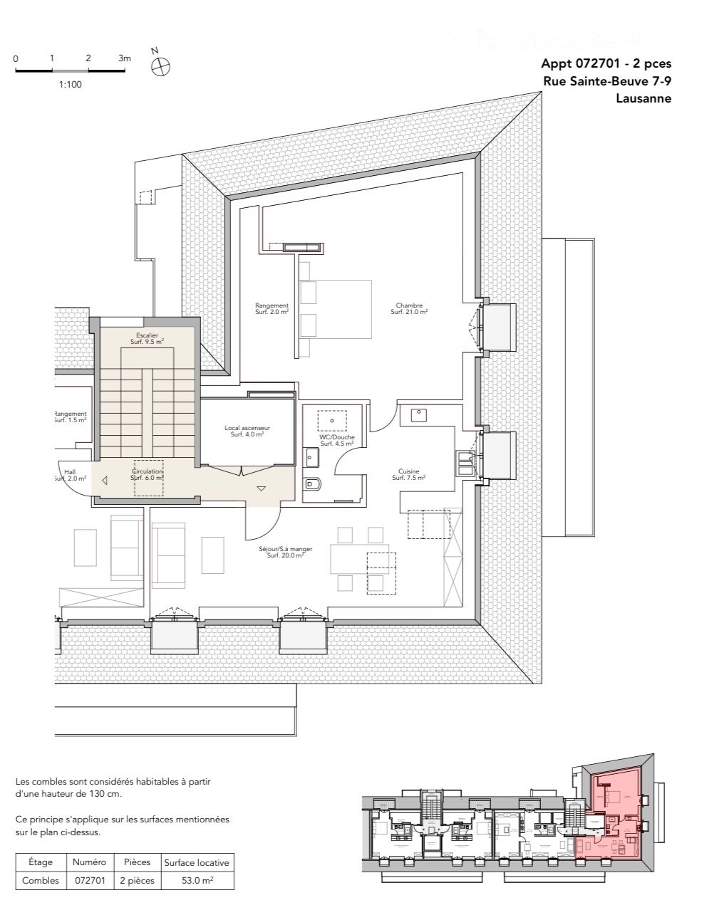 2 ½ rooms apartment, photo 3 sur 3