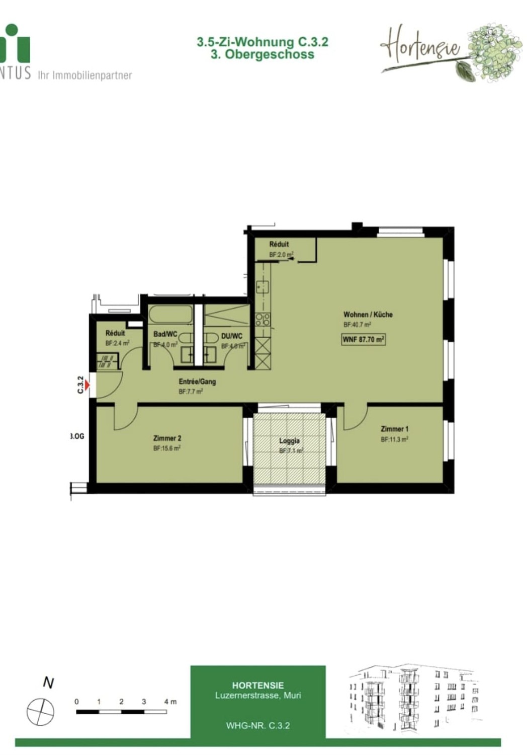 Appartement de 3 ½ pièces, photo 2 sur 10