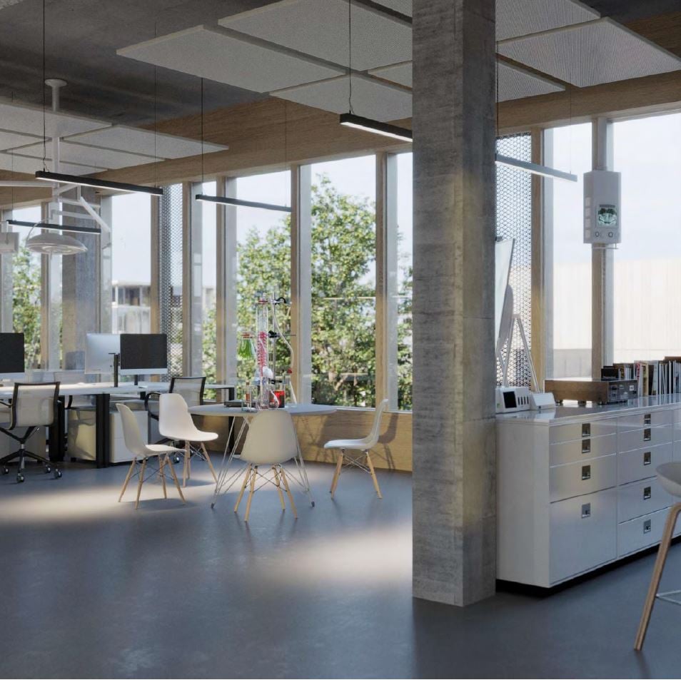786m² office