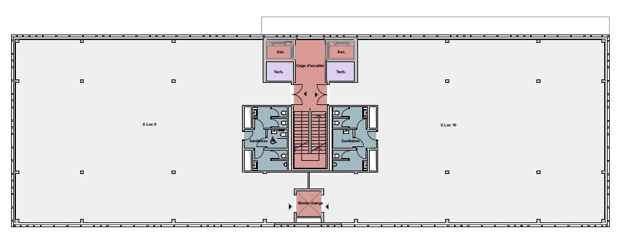 786m² office