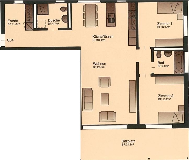 Appartement de 3 ½ pièces, photo 6 sur 6