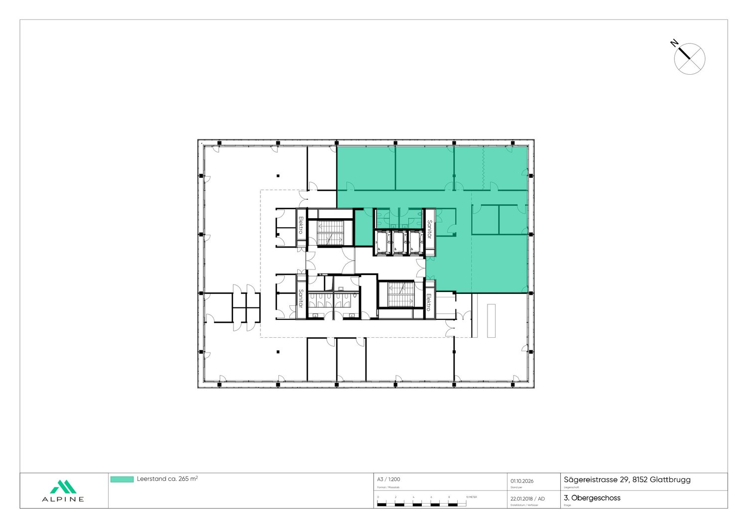 Bureau de 265m²