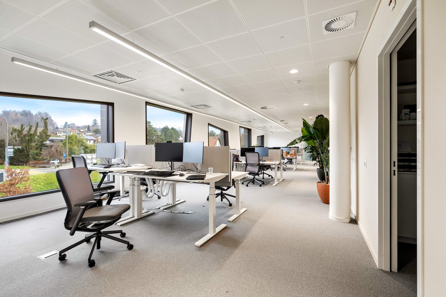 600m² office