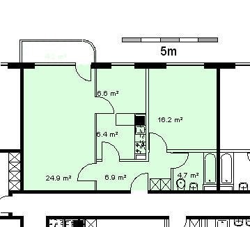 Appartement de 2 ½ pièces