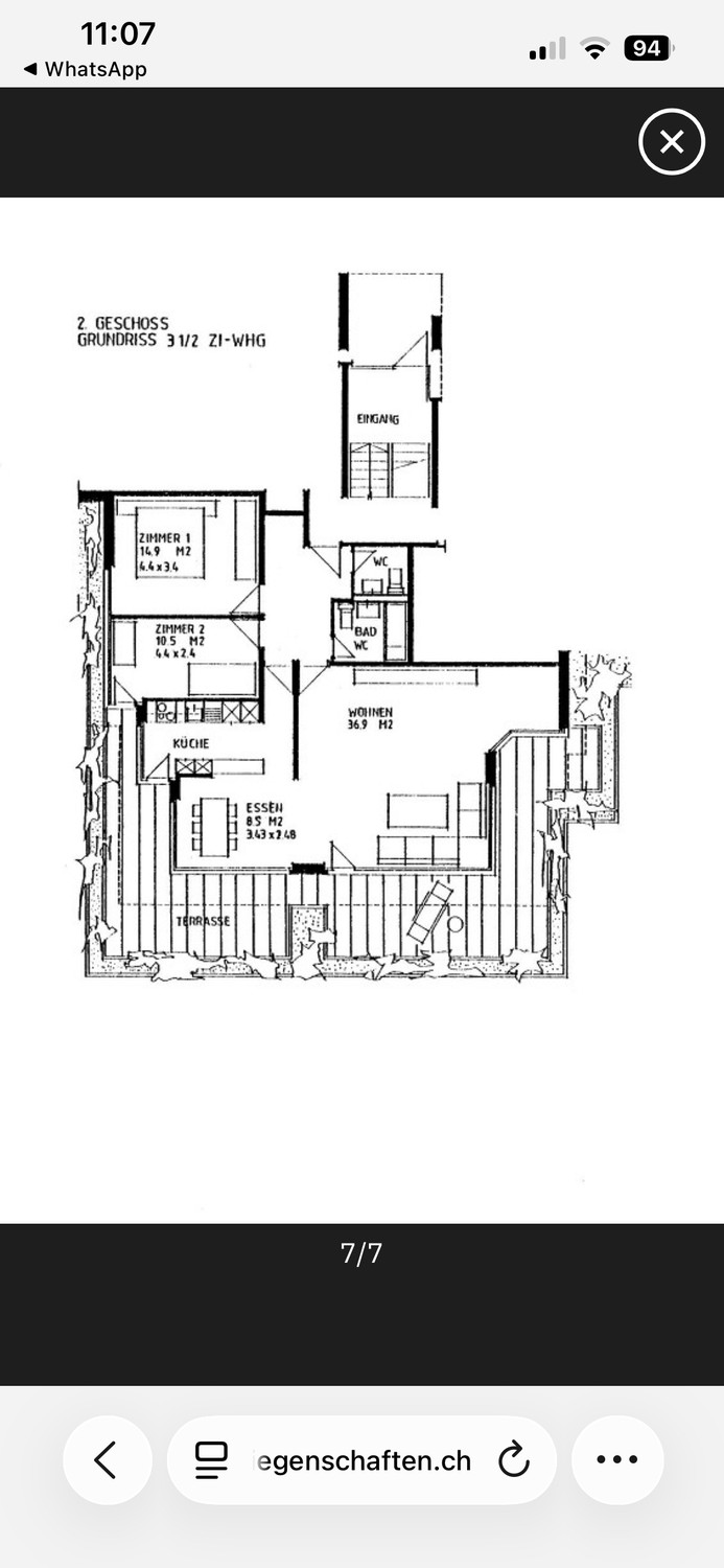 Appartement de 3 ½ pièces, photo 2 sur 4