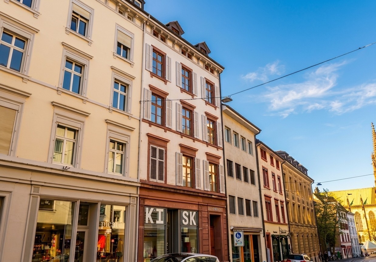 Appartement de 3.5 pièces lumineux et élégamment meublé dans un bâtiment ancien de charme, offrant 82 m² de surface habitable dans un emplacement très central, à seulement **2 minutes à pied de la gare**.

L'appartement allie le charme d'un bâtiment ancien à un intérieur chaleureux et moderne. Beauc, photo 8 sur 8