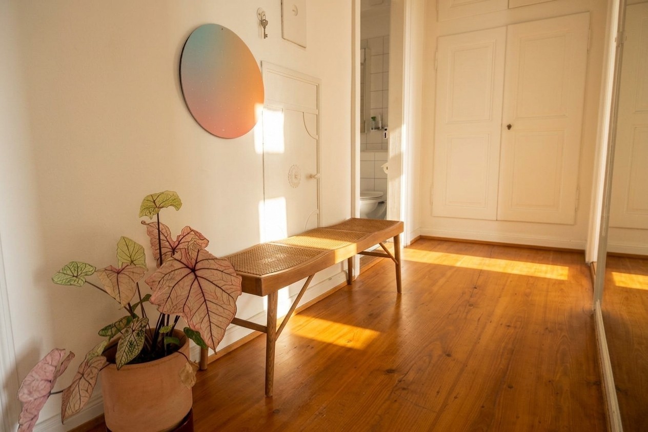 Appartement de 3.5 pièces lumineux et élégamment meublé dans un bâtiment ancien de charme, offrant 82 m² de surface habitable dans un emplacement très central, à seulement **2 minutes à pied de la gare**.

L'appartement allie le charme d'un bâtiment ancien à un intérieur chaleureux et moderne. Beauc, photo 2 sur 8