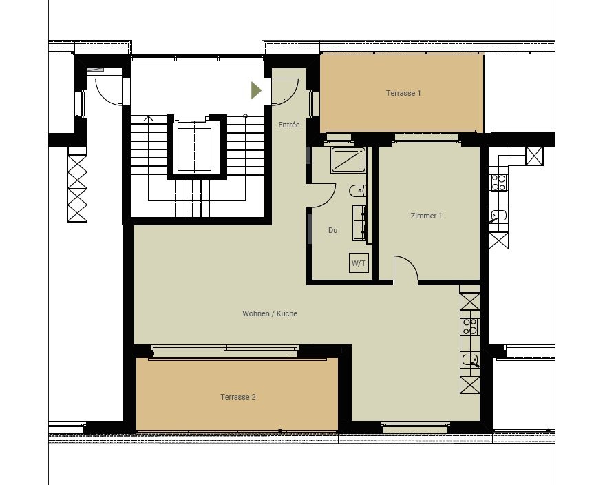 Appartement en attique de 2 ½ pièces, photo 6 sur 6