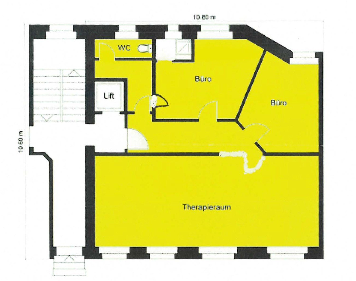 92m² bureau