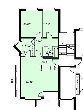3 ½ pièces appartement