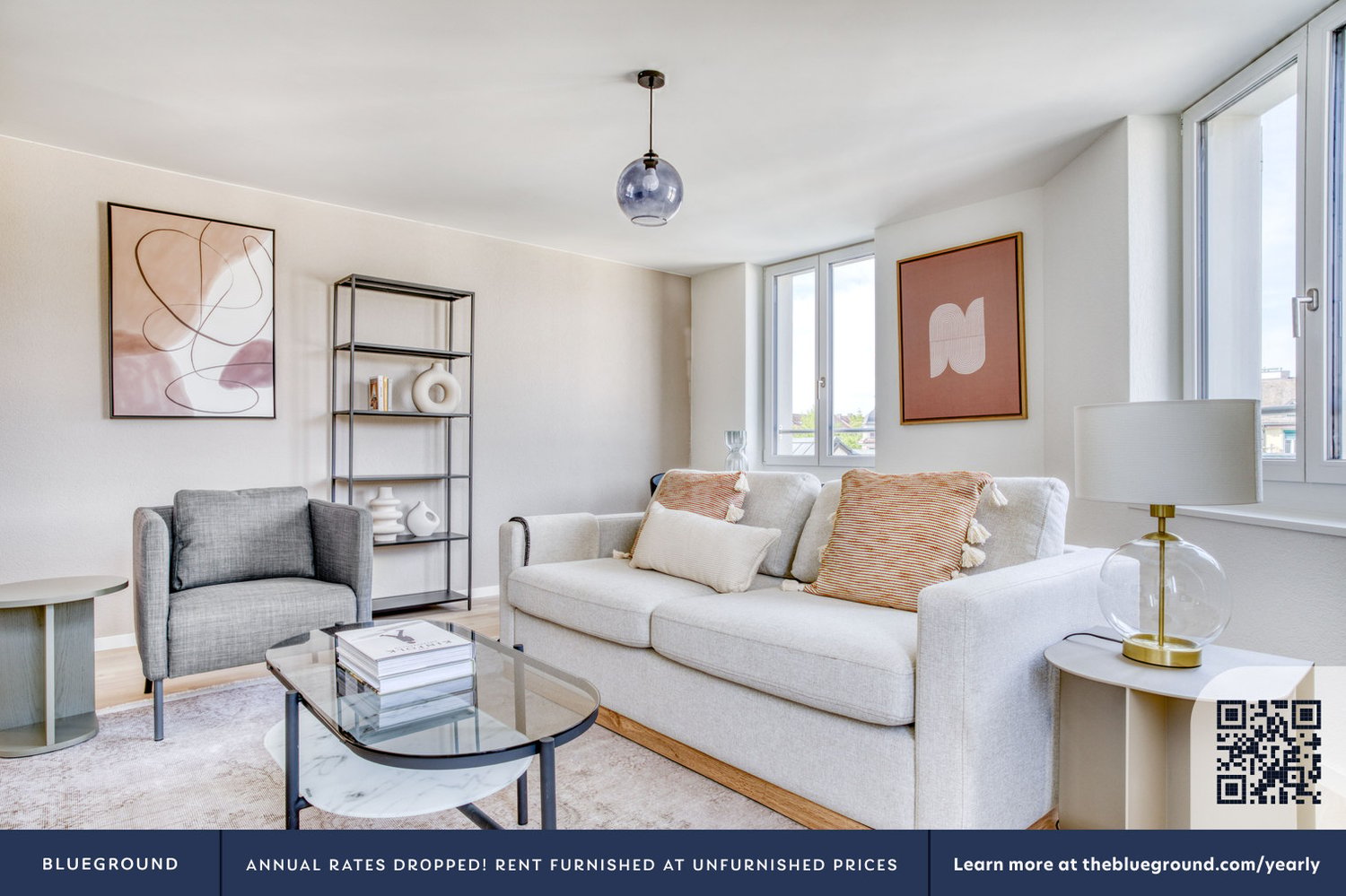 2 ½ rooms furnished flat