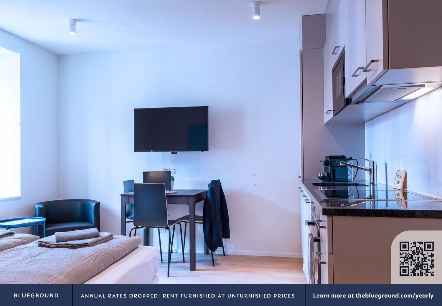 appartement d'une pièce meublé, photo 1 sur 7