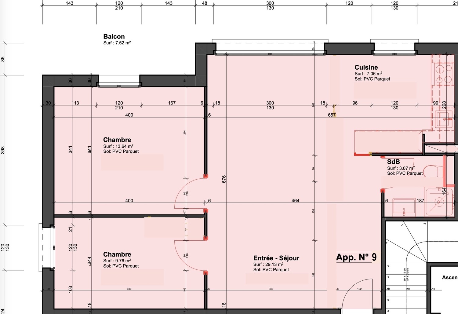 3 ½ rooms apartment