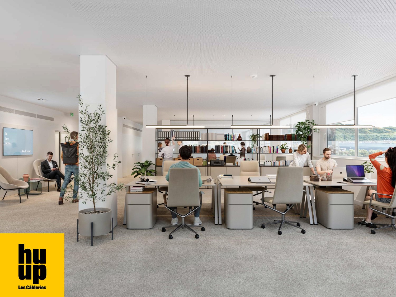 750m² office