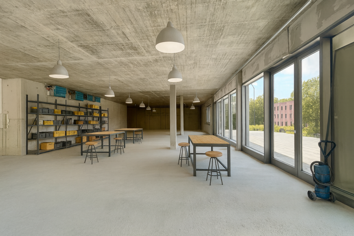 500m² office