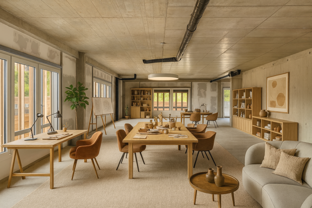 500m² office