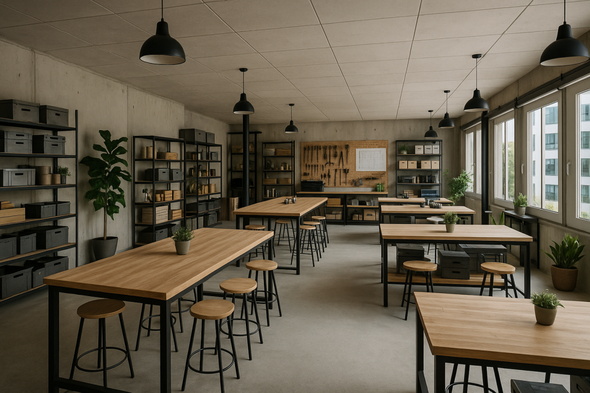 500m² office