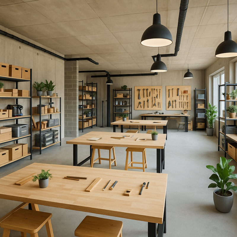 500m² office