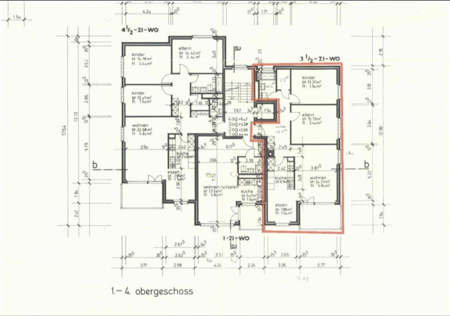 Appartement de 3 pièces
