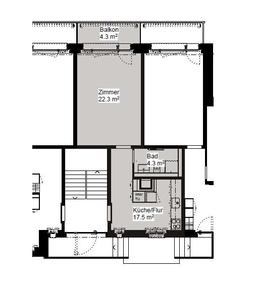 Appartement 1 pièce, photo 6 sur 6