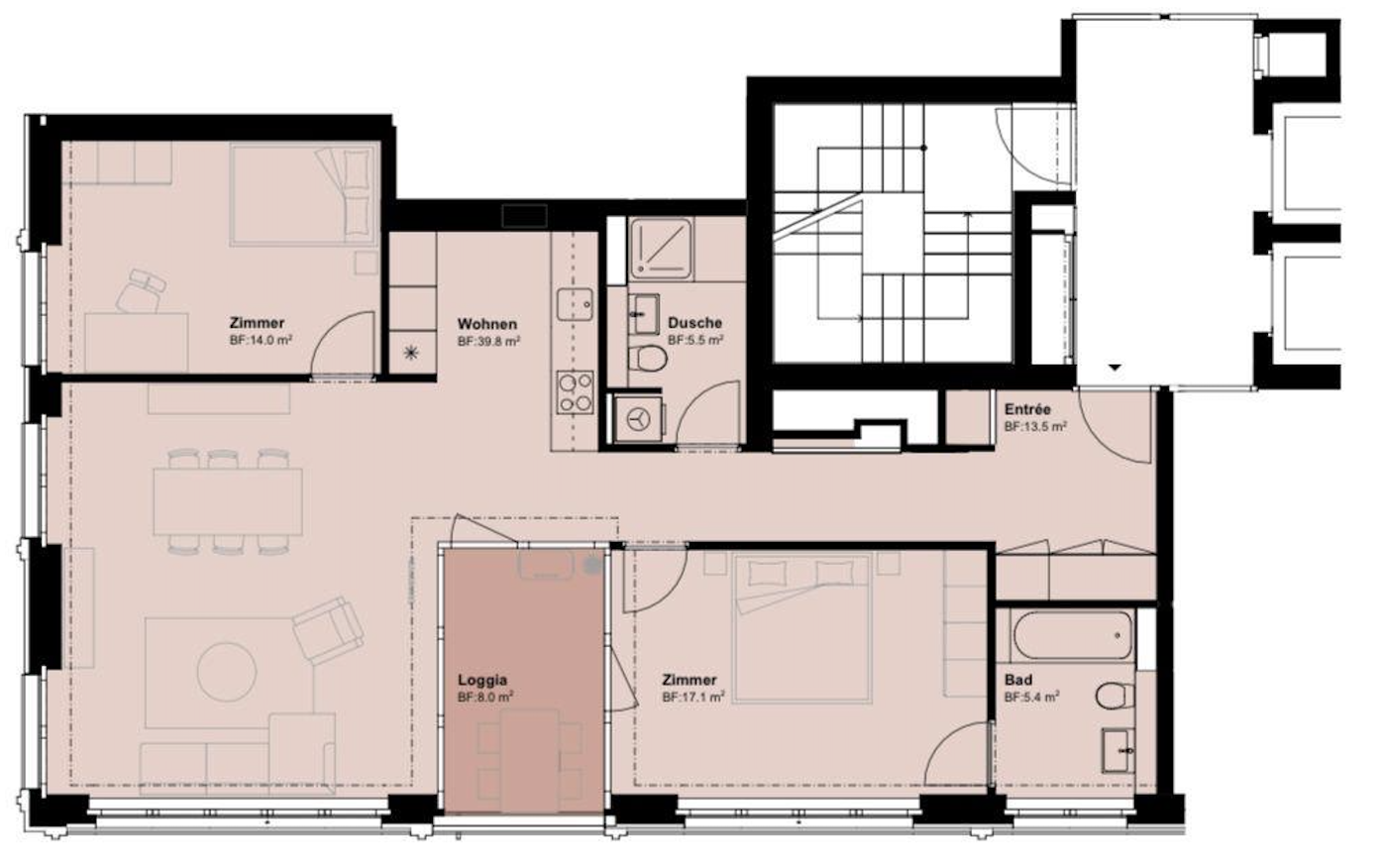 Appartement de 3 ½ pièces, photo 6 sur 6