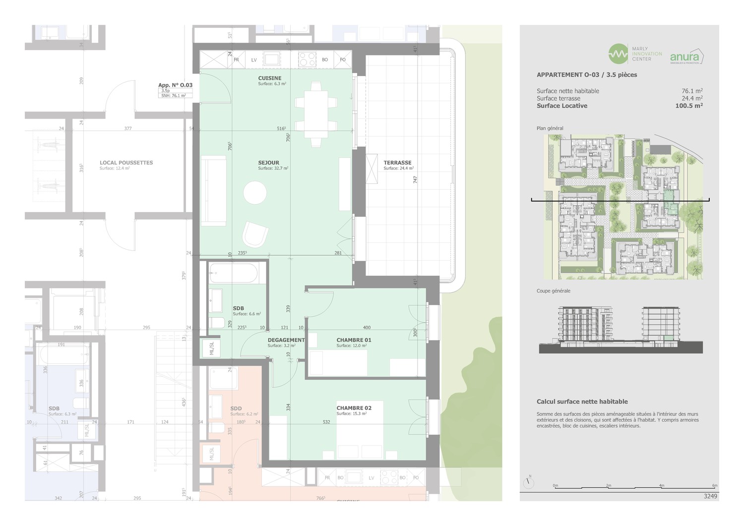 3 ½ rooms apartment