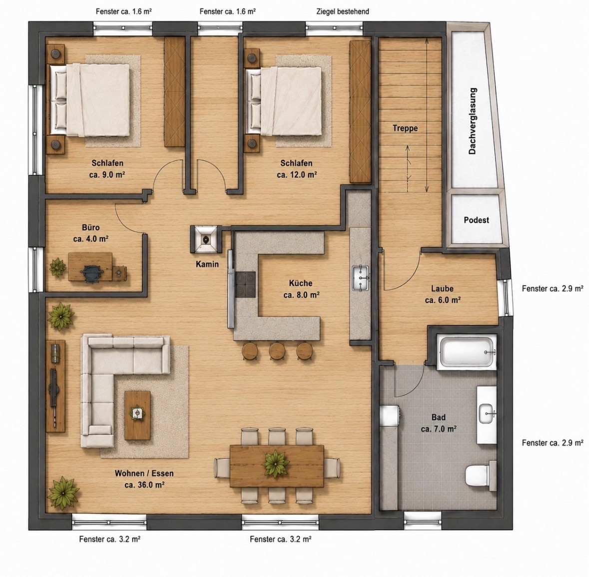 Appartement de 3 pièces, photo 9 sur 9