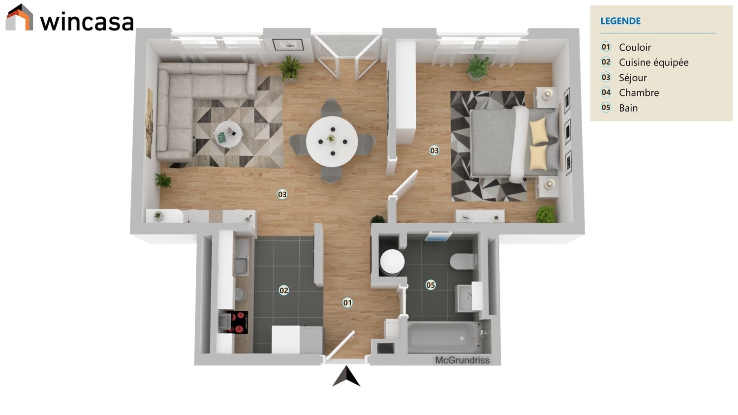 2 ½ rooms apartment, photo 7 sur 7