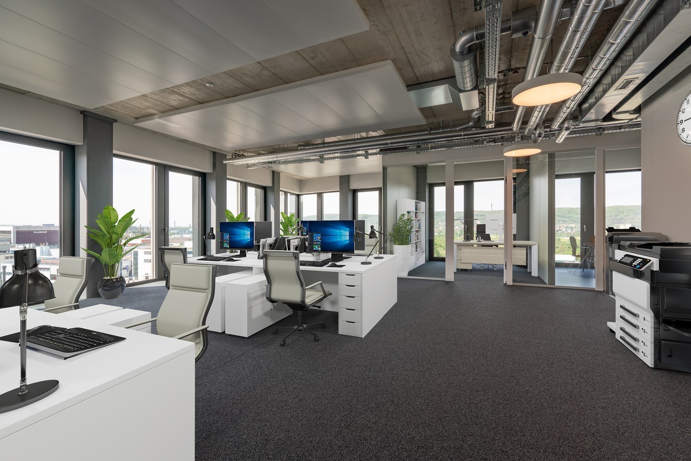 256m² de bureaux