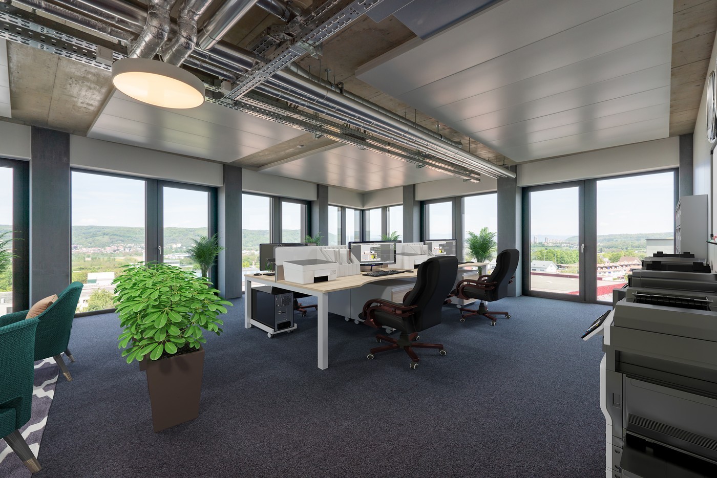 256m² de bureaux