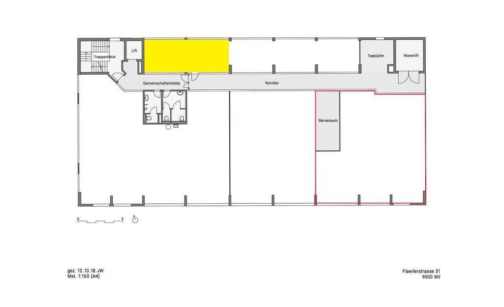 75m² bureau