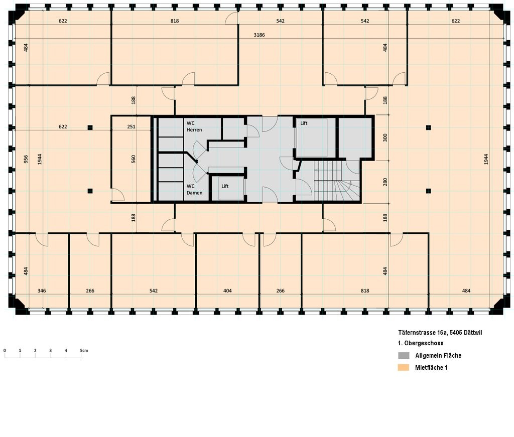 100m² office