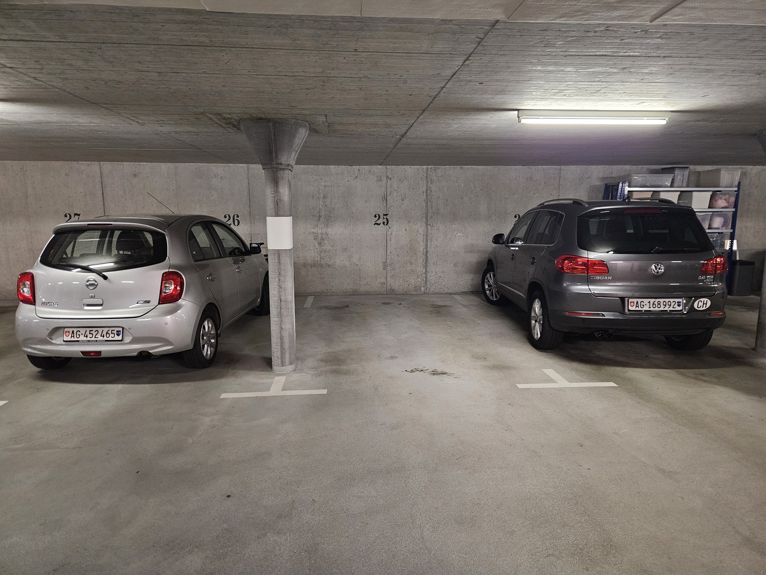 Place de parc en garage souterrain