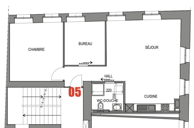 3 rooms apartment