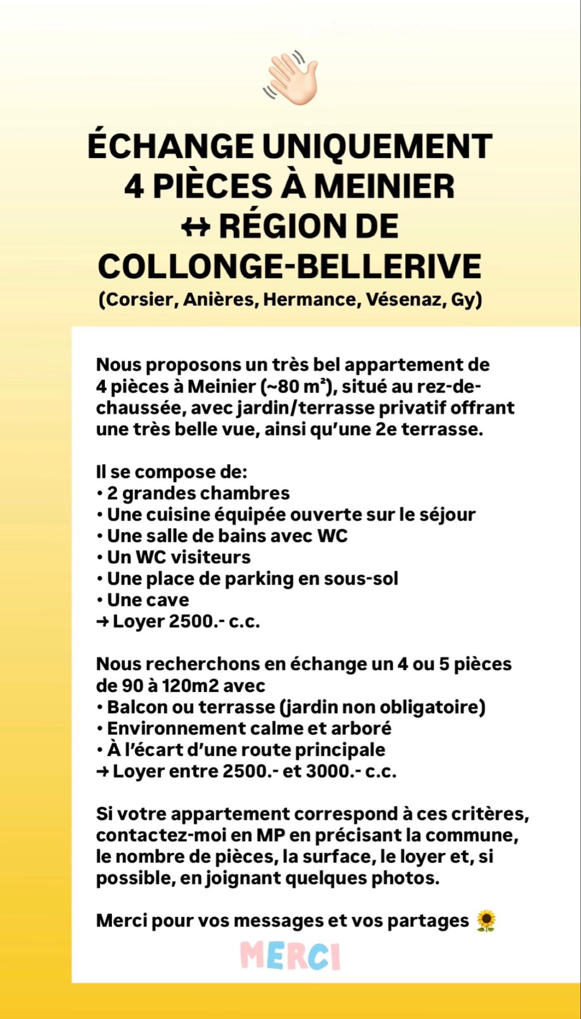 Appartement de 4 pièces