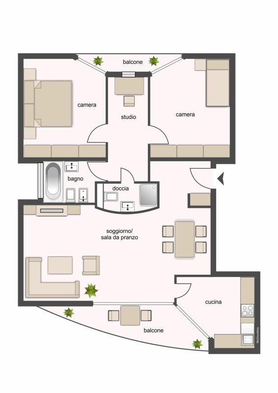 Appartement de 3 ½ pièces