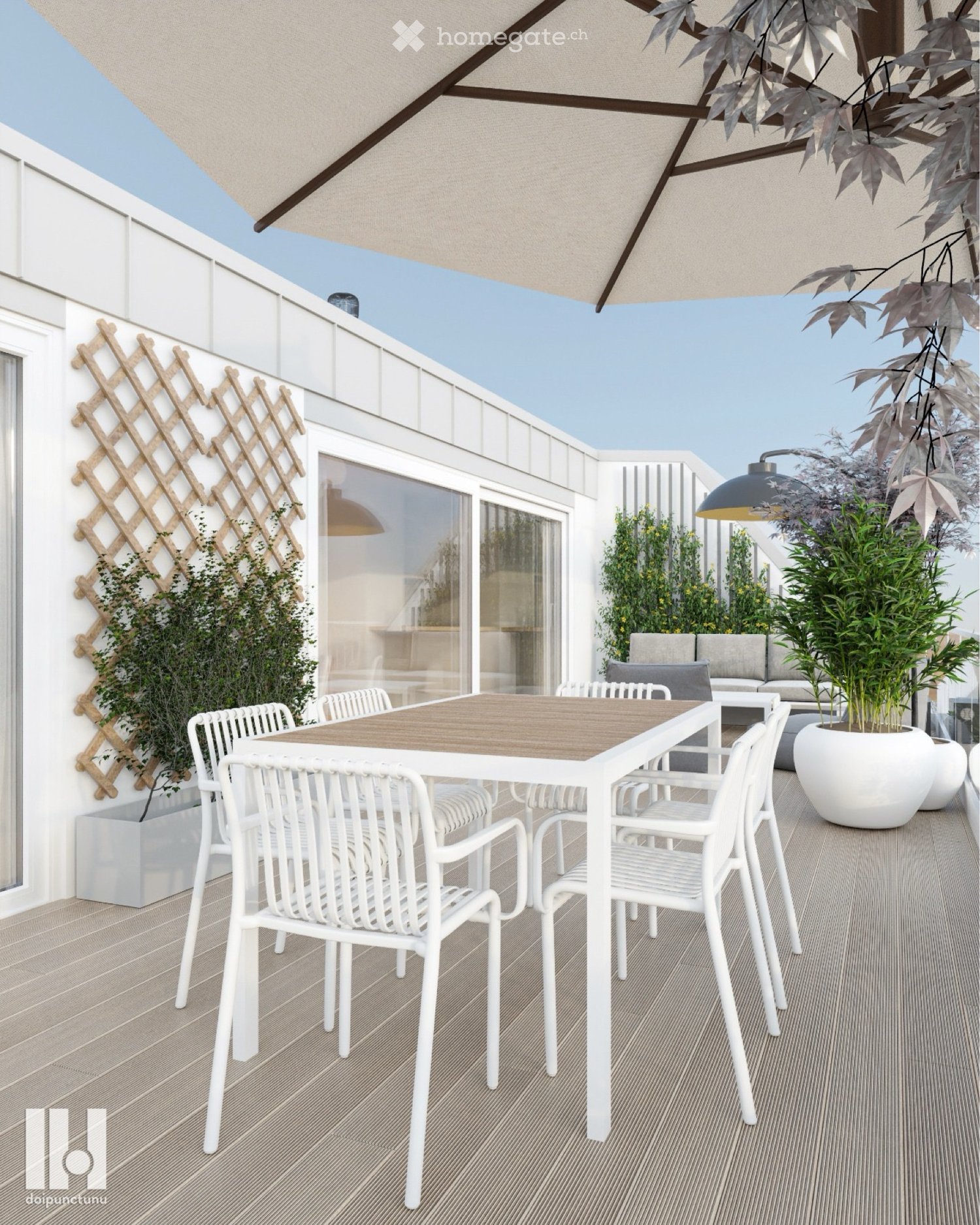 Appartement de 2 pièces

Magnifique appartement neuf avec grande terrasse et vue magnifique. Entièrement meublé. Dernier étage d'un bâtiment de 2 étages. 2 grandes places de parc intérieures avec équipement électrique. Toutes charges comprises., photo 5 sur 5