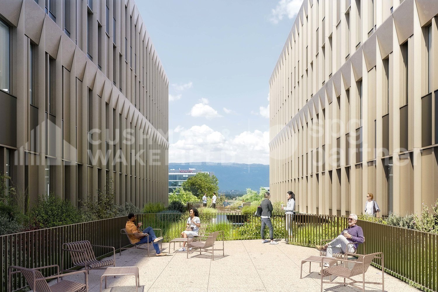 1300m² office