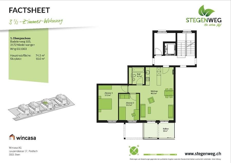 Appartement de 3 ½ pièces, photo 8 sur 8