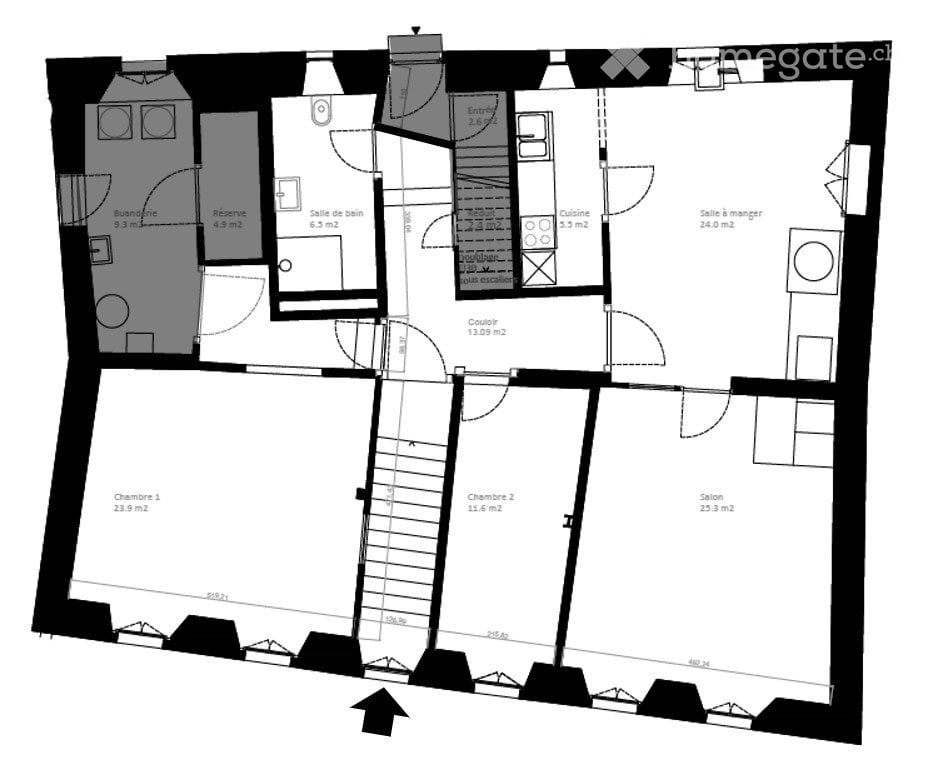 4 rooms apartment