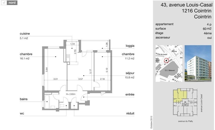 4 rooms apartment