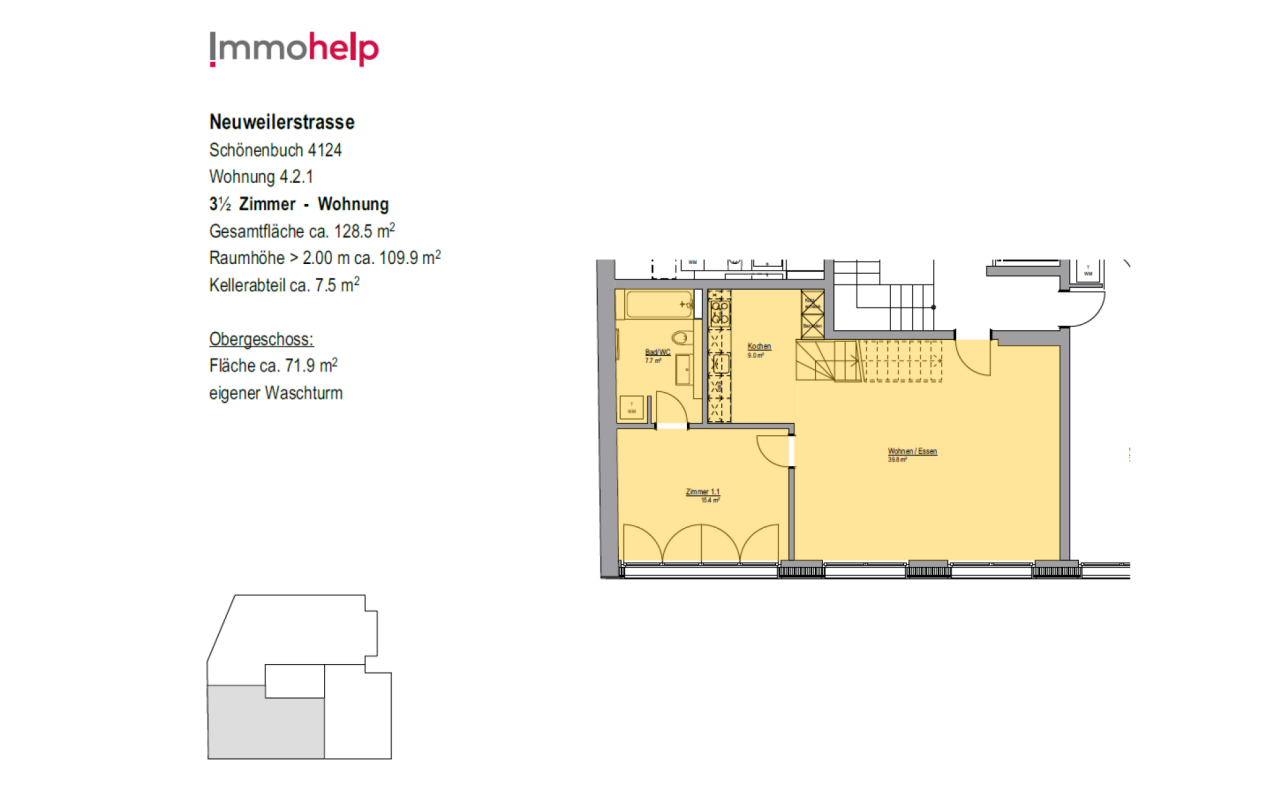 Duplex de 3 ½ pièces