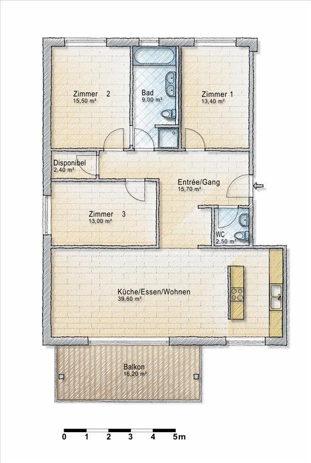 Appartement de 4 pièces