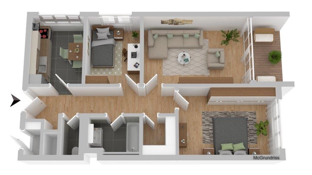 3 rooms apartment, photo 8 sur 8