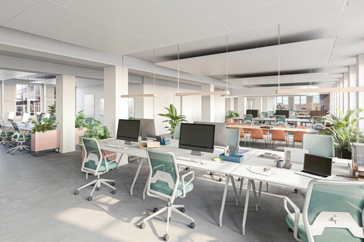 500m² bureau