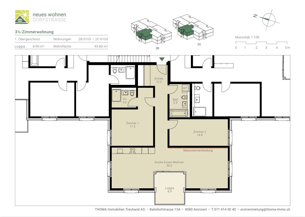 Appartement de 3 ½ pièces