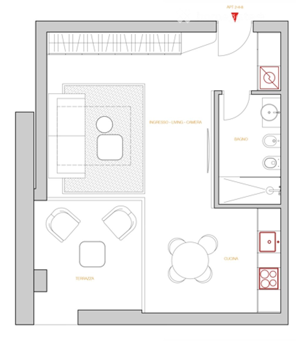 Appartement 1 ½ pièces, photo 4 sur 5